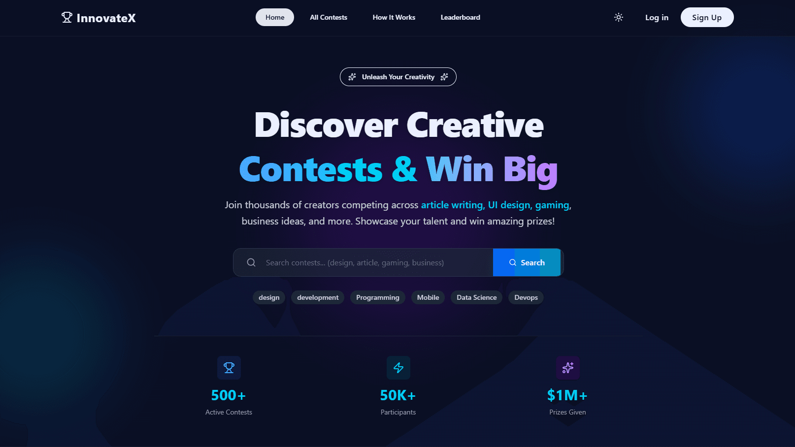 InnovateX - Contest Platform