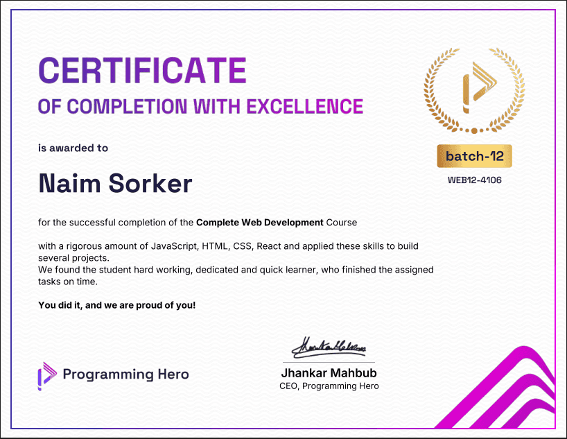 Complete Web Development Course