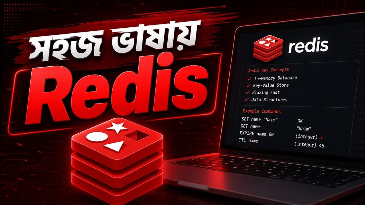 Redis Tutorial in Bangla | Node.js Redis Package + Redis CLI for Beginner