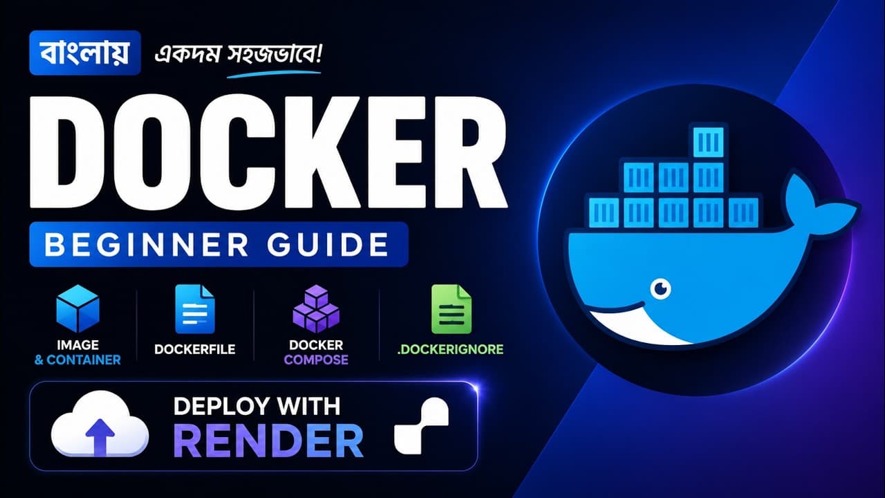 Docker Complete Tutorial in Bangla | Image, Container, Dockerfile, Docker Compose & Deploy