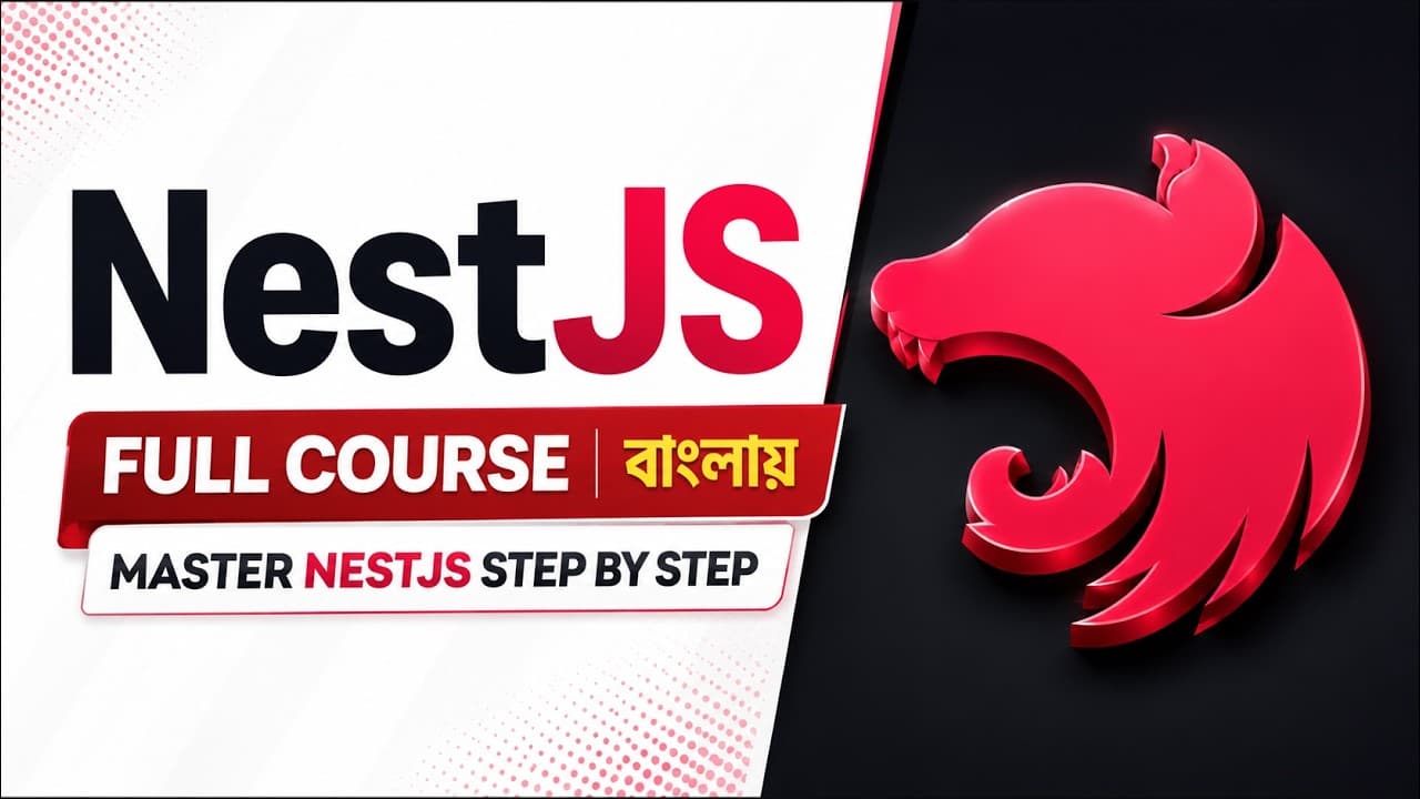 NestJS Full Course in Bangla | Build Real Projects & CRUD API | Beginner to Advanced